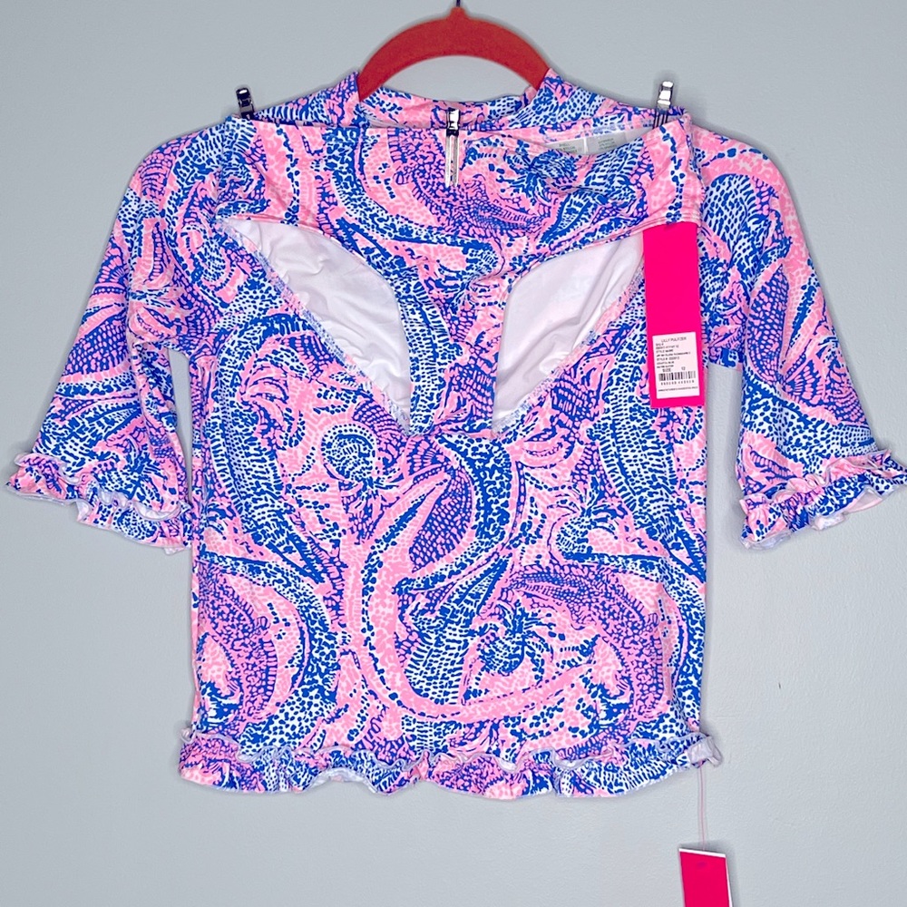 NWT Lilly Pulitzer Clara Rashguard set Sz 12
